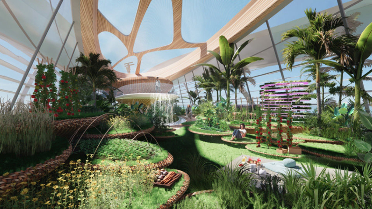 Jardim e horta integram o projeto do superiate.