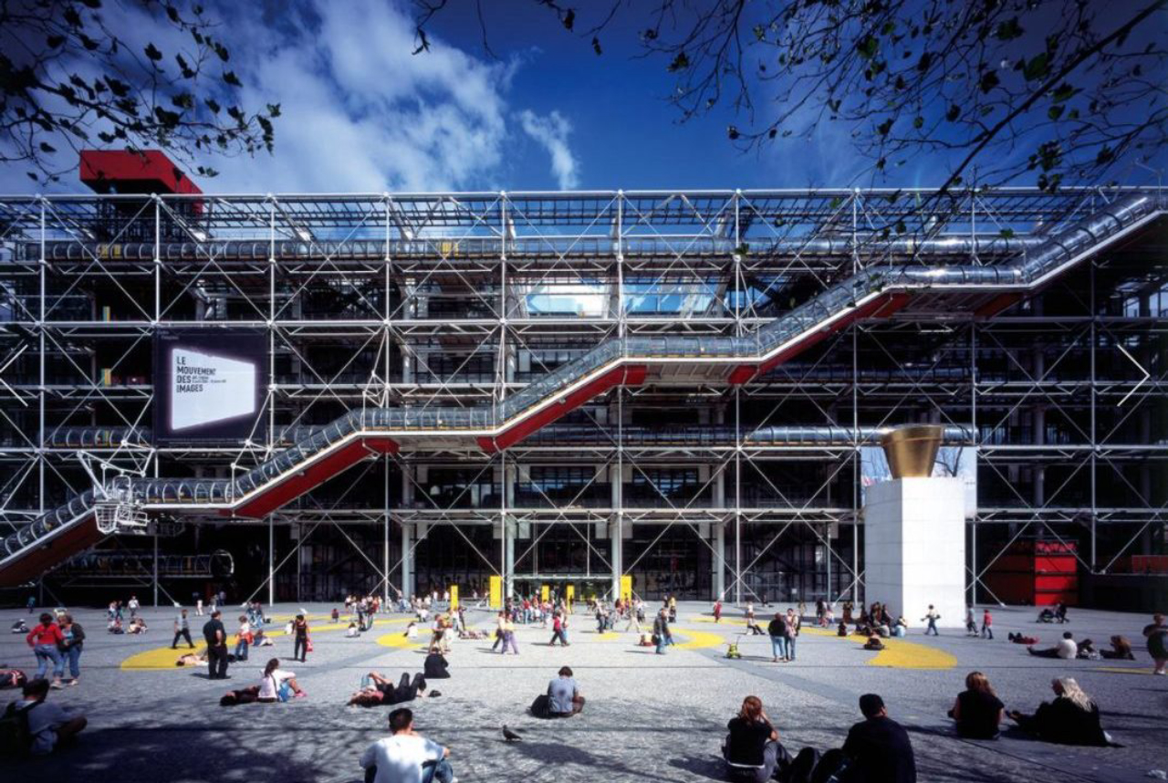 Centro Georges Pompidou, em Paris, obra de Richard Rogers e Renzo Piano.