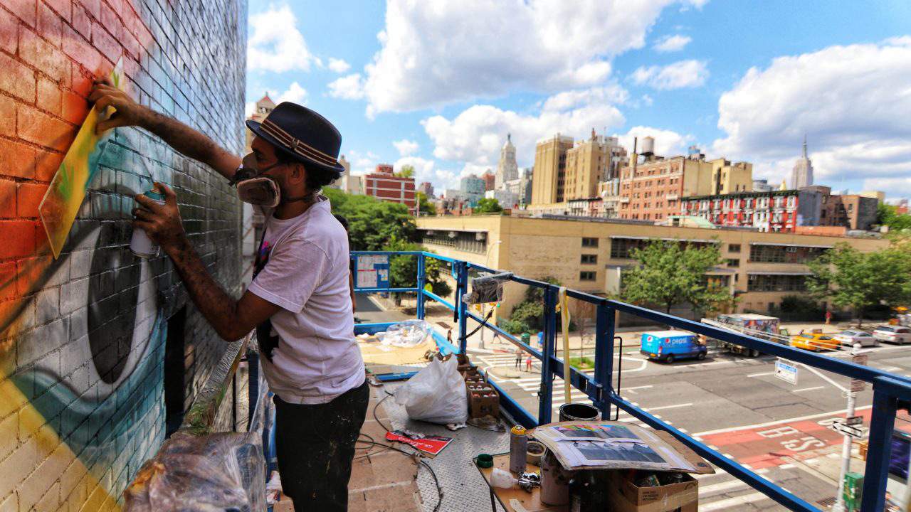 Kobra é um dos muralistas mais celebrados em todo o mundo, com obras em 40 países, nos cinco continentes.