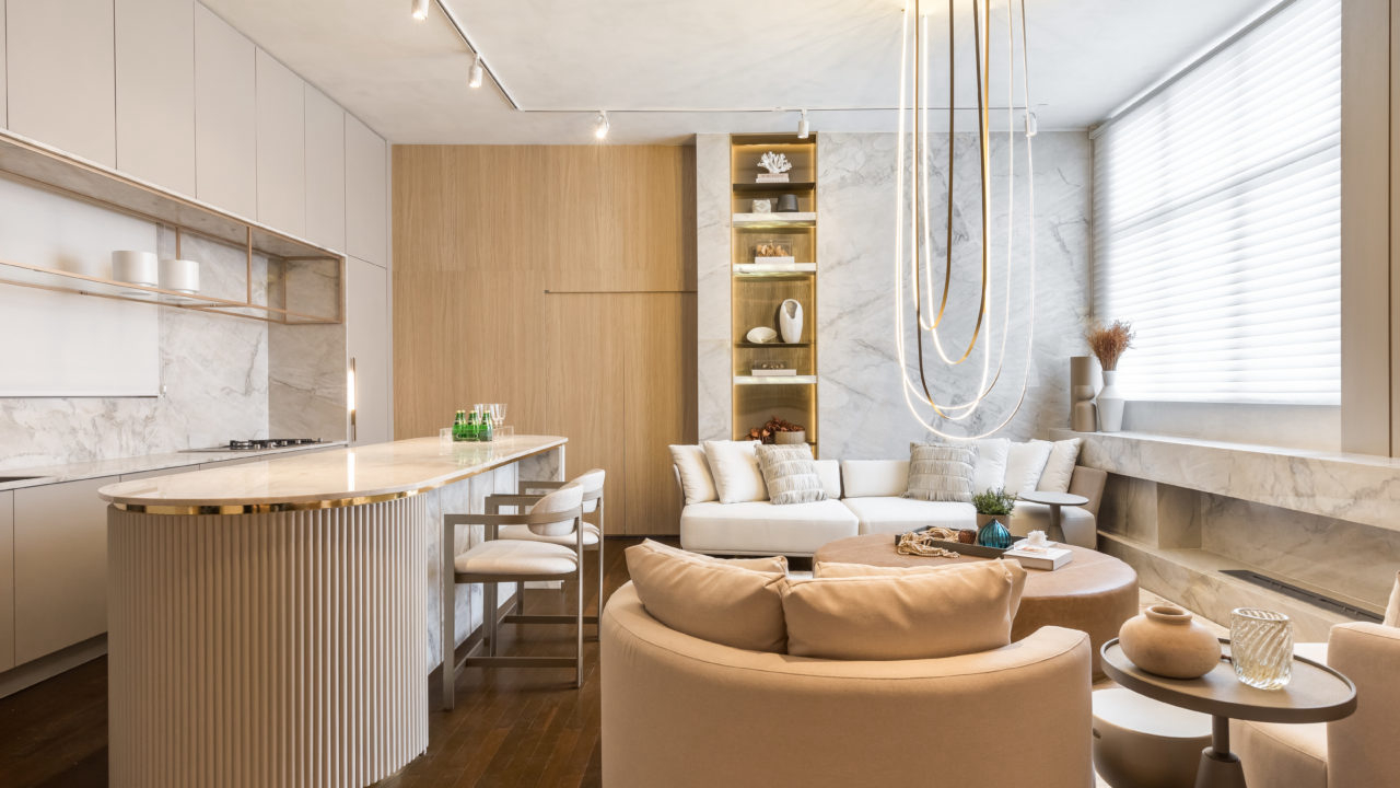 Projeto assinado por Griff Arquitetura com peças New Home Decor para Casa Cor Paraná 2022