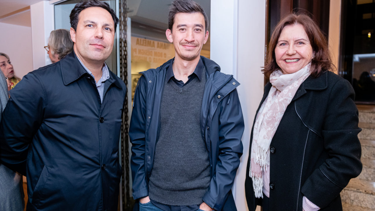 Carlos Santos, Ruan Tanida e Rosi Guelmann