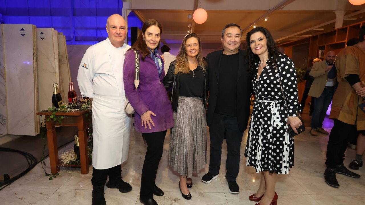 Chef Ricardo Filizola, Ana Amélia Cunha Pereira Filizola, Raquel Sampaio, Claudio Watanabe e Andrea Sorgenfrei.