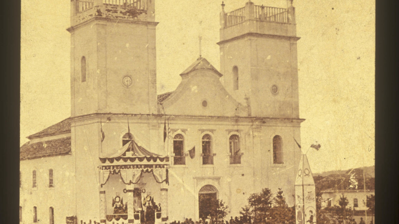 Antiga Matriz, em 1870.