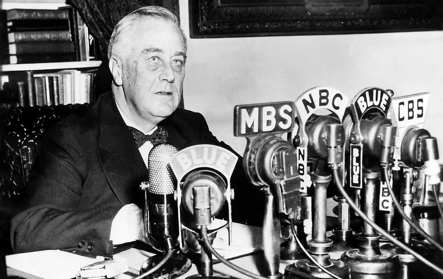 Presidente Franklyn Delano Roosevelt em 1944. | Fonte: The Nation