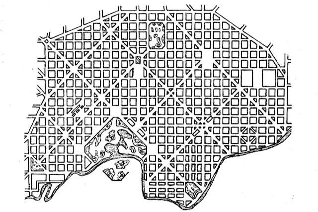 Plano original de Belo Horizonte, 1837 | Imagem: Research Gate