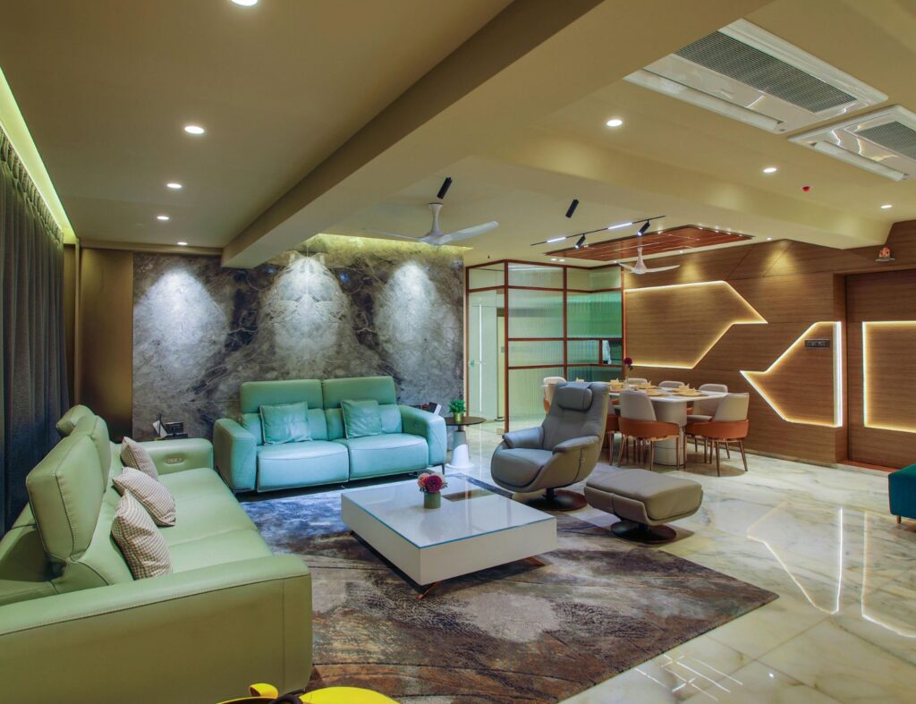 Perfil de LED embutir tem a proposta de iluminação criativa que transforma suas paredes em protagonistas da decoração. Fonte: Pexels