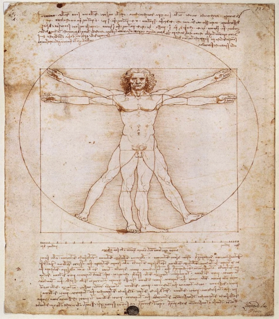 Leonardo da Vinci - Homem Vitruviano, 1490 Fonte: | Nbc News