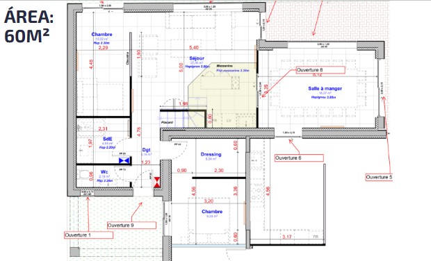 Área de 60m² com layout bem definido, incluindo o mezanino. Projeto: JJ Giovanella Arquitetura.