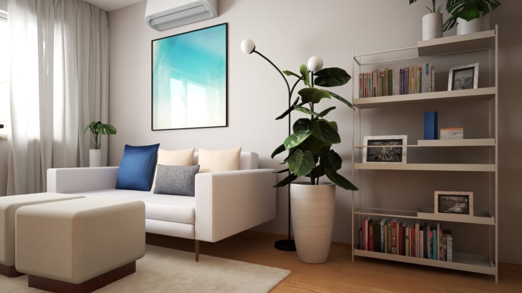 Móveis leves e poucas peças garantem a sensação de amplitude, essencial no estilo minimalista. Projeto: Isabela Cardoso Arquitetura.